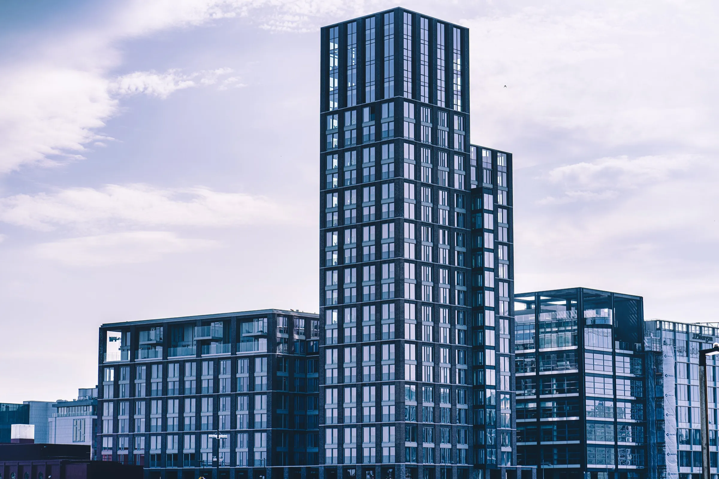 Office towers at Capital Dock in Dublin’s docklands