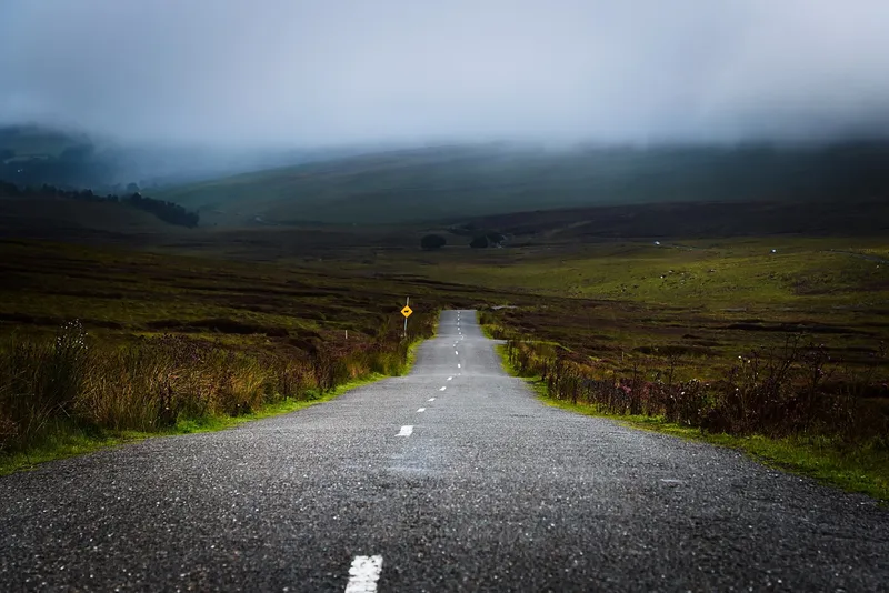 The road over the Sally Gap
